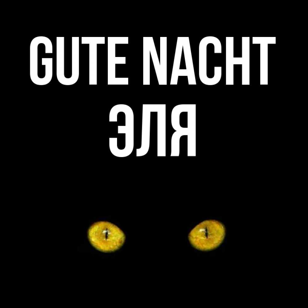 Открытка на каждый день с именем, Эля Gute Nacht сладких снов бесстрашный мой дружочек Прикольная открытка с пожеланием онлайн скачать бесплатно 