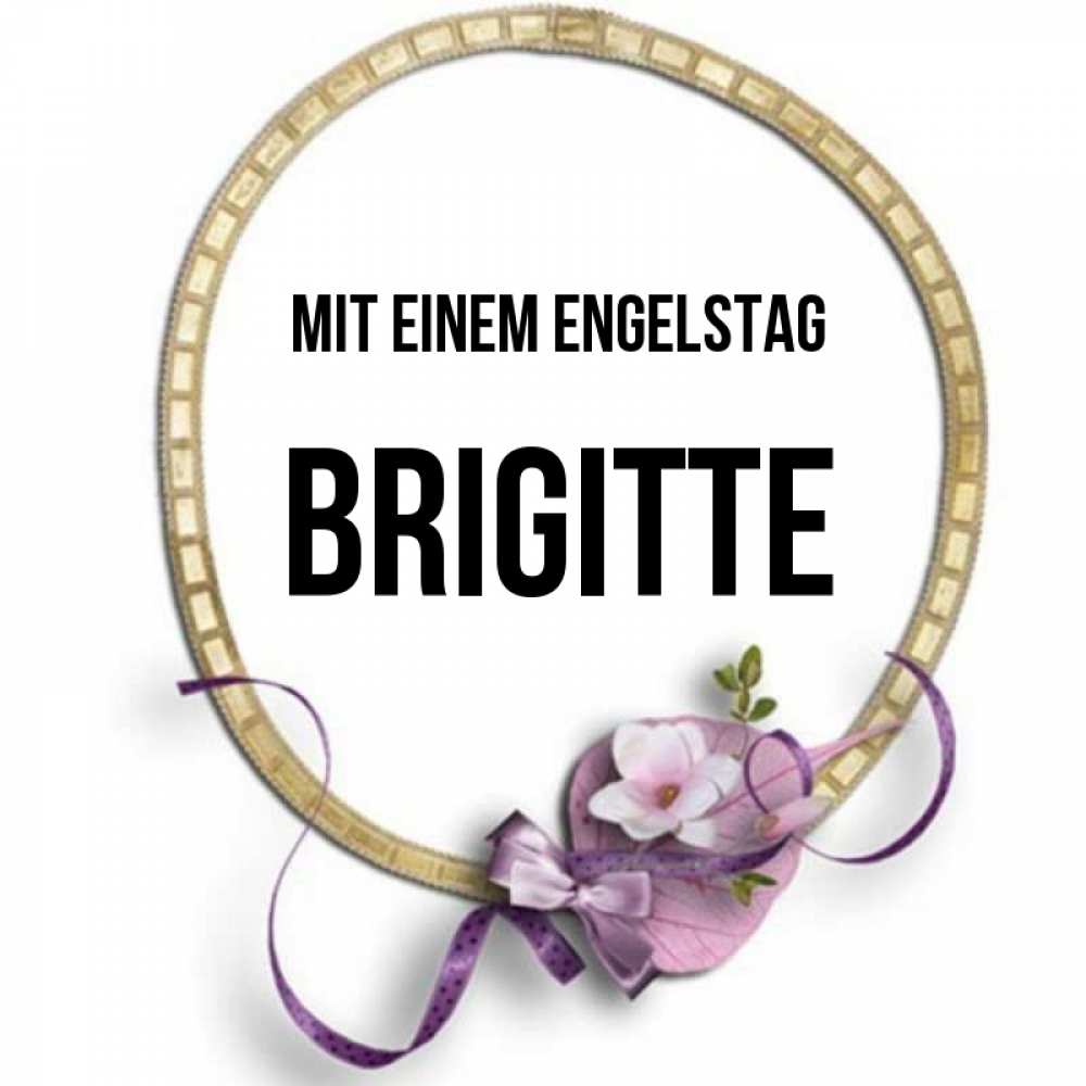 Картинка Mit einem Engelstag, Brigitte