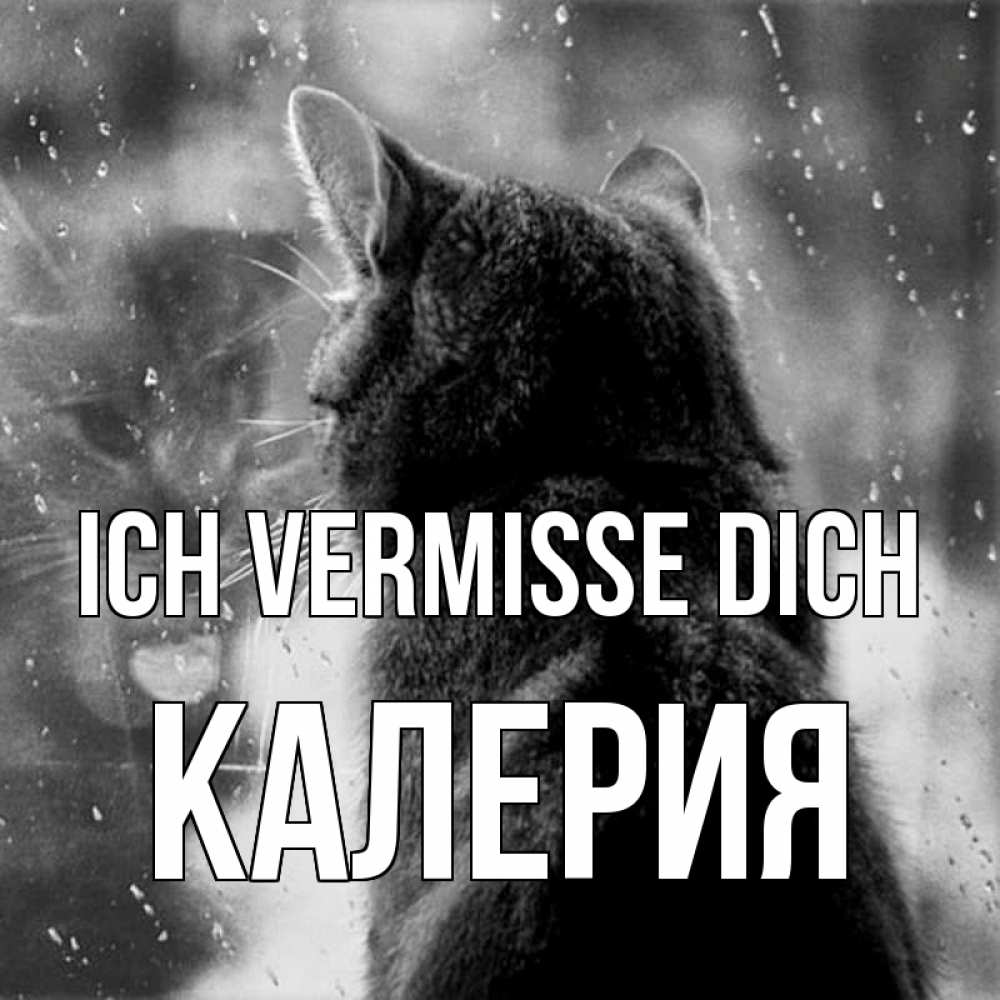 Открытка на каждый день с именем, Калерия Ich vermisse dich скорее ко мне приходи 1 Прикольная открытка с пожеланием онлайн скачать бесплатно 