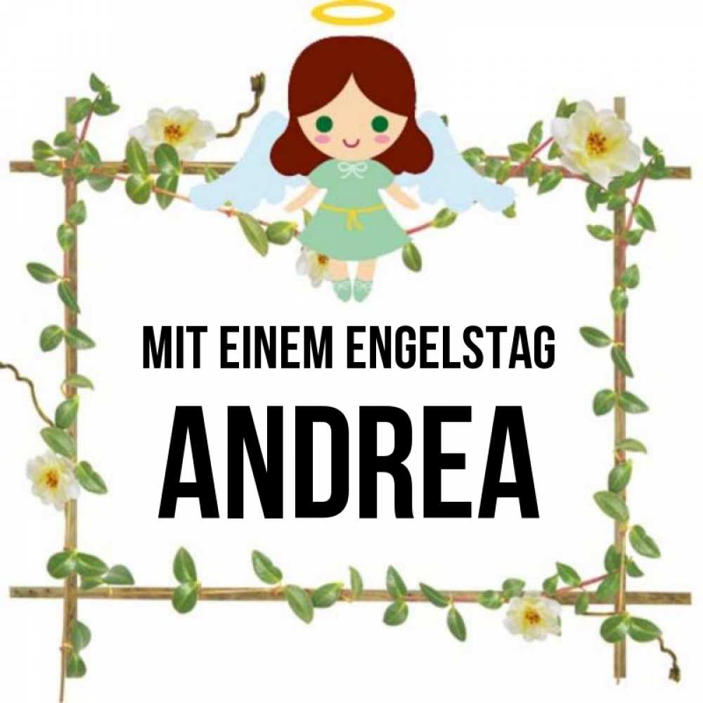 Картинка Mit einem Engelstag, Andrea