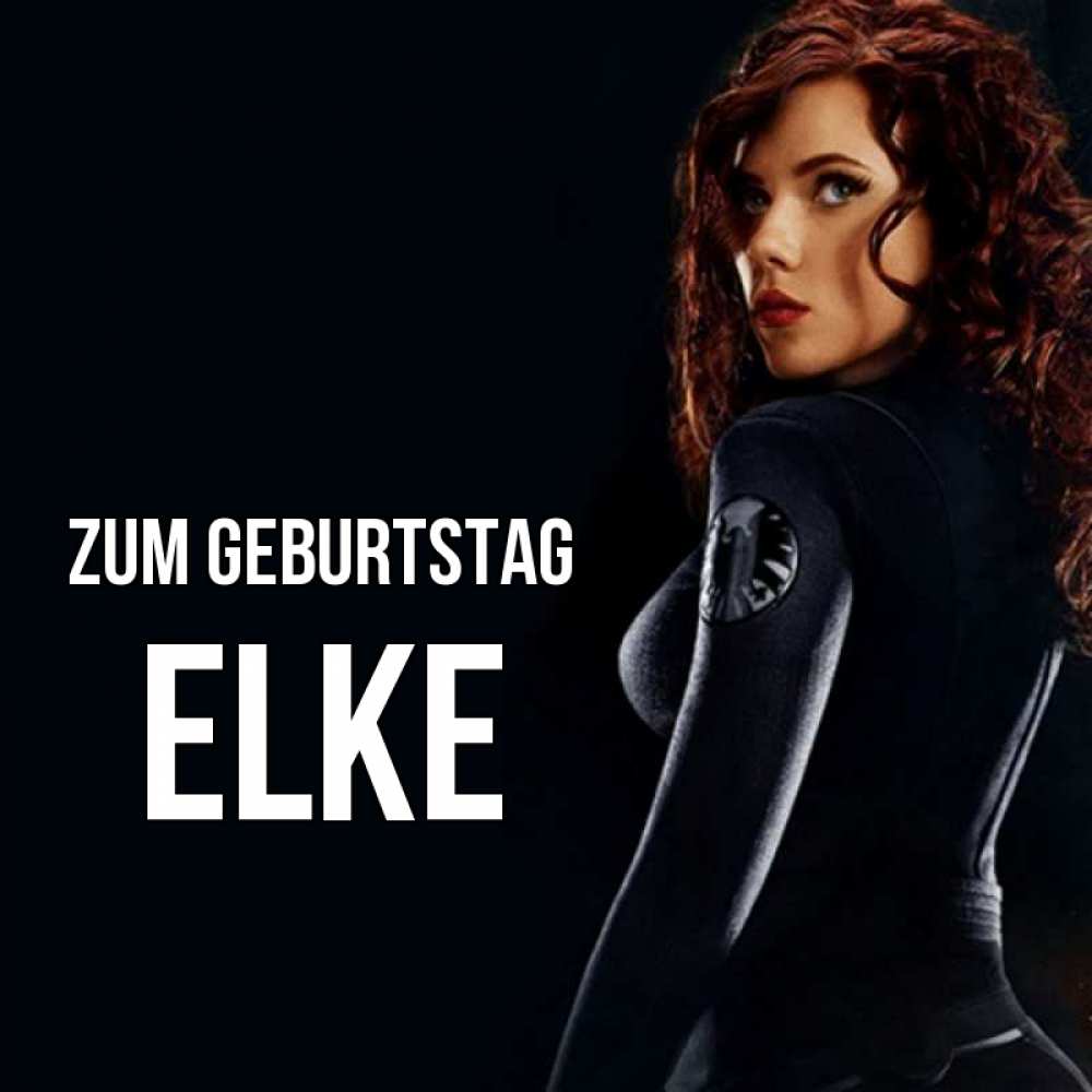 Открытка на каждый день с именем, Elke Zum Geburtstag Марвел черная вдова Прикольная открытка с пожеланием онлайн скачать бесплатно 