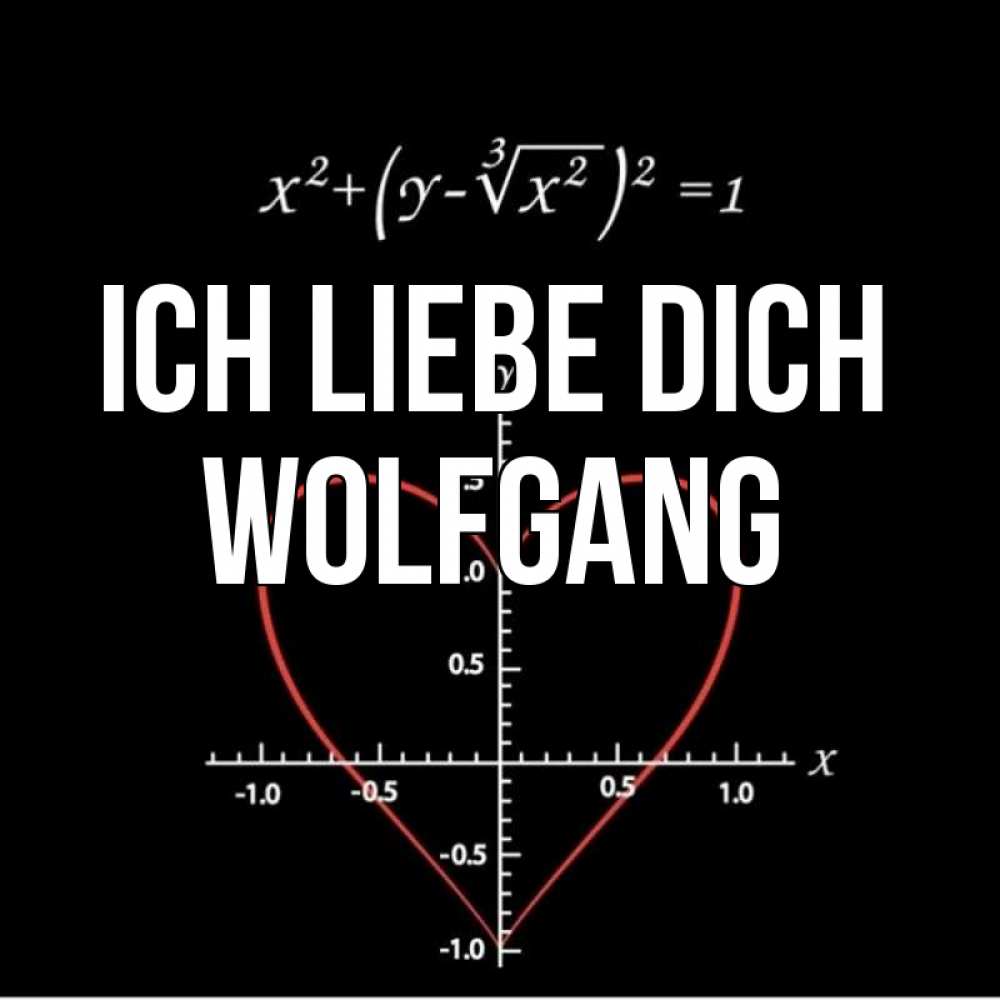 Открытка на каждый день с именем, Wolfgang Ich liebe dich сердечная формула Прикольная открытка с пожеланием онлайн скачать бесплатно 