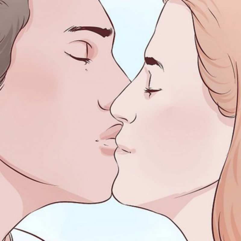 Открытка В стиле комиксов парень целует девушку скачать бесплатно открытки про поцелуи Ich küsse dich 