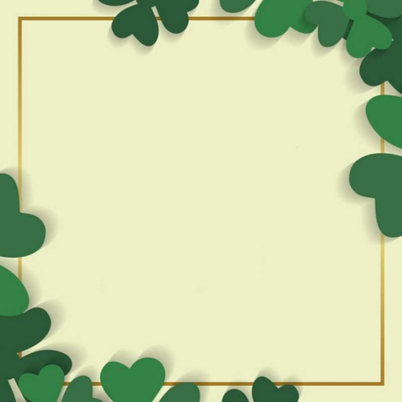 Открытка клевер 2 рамка 2 Ich wünsche dir viel Glück 