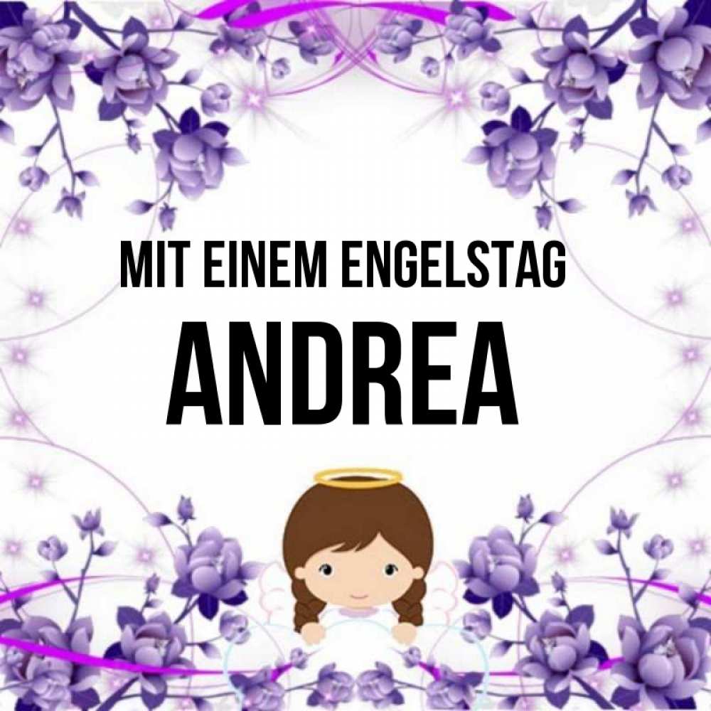 Картинка Mit einem Engelstag, Andrea