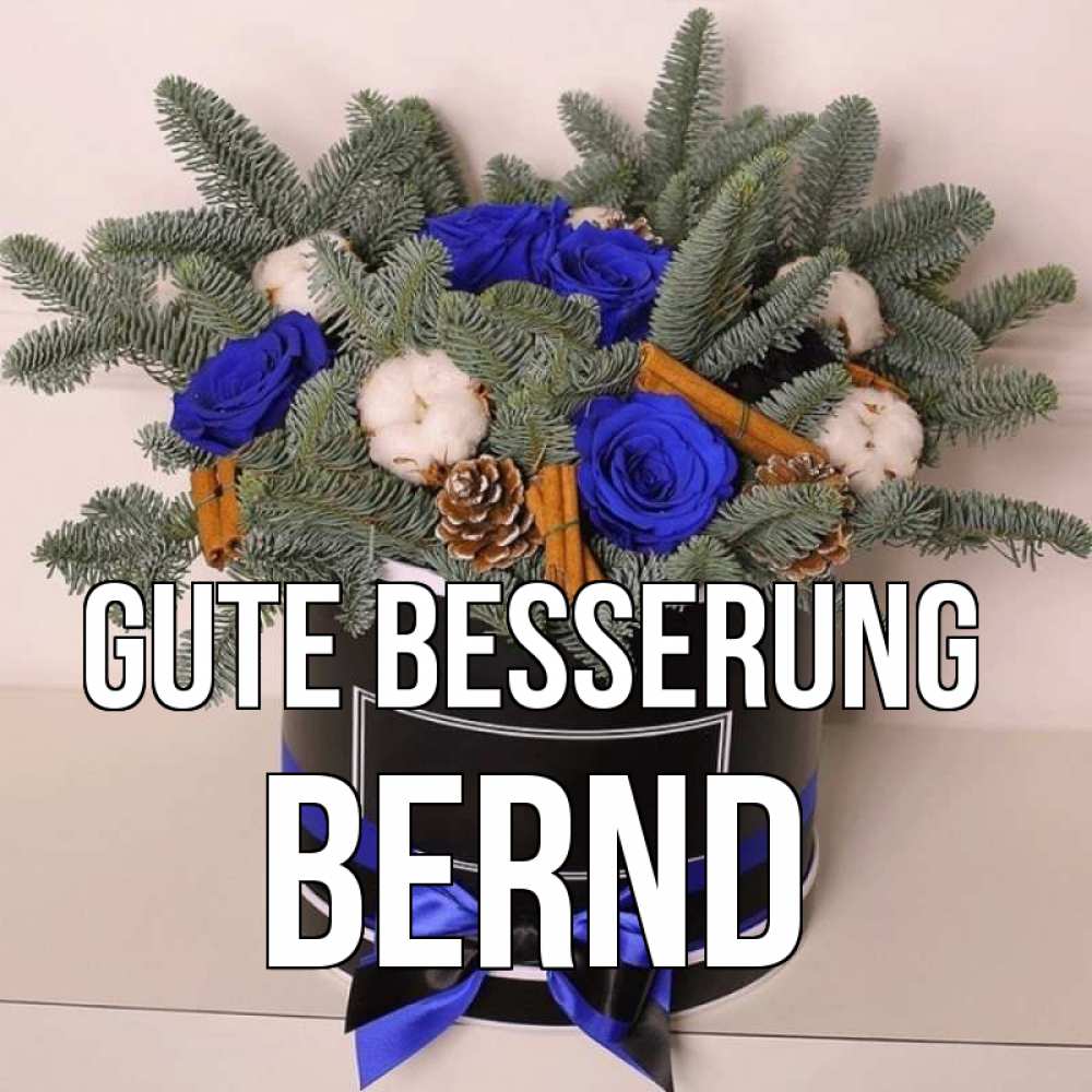 Открытка на каждый день с именем, Bernd Gute Besserung короче кто то загрузил эти шишки Прикольная открытка с пожеланием онлайн скачать бесплатно 
