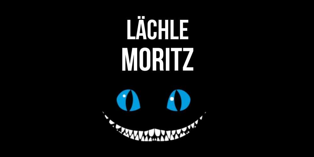 Открытка на каждый день с именем, Moritz Lächle кот улыбается Прикольная открытка с пожеланием онлайн скачать бесплатно 