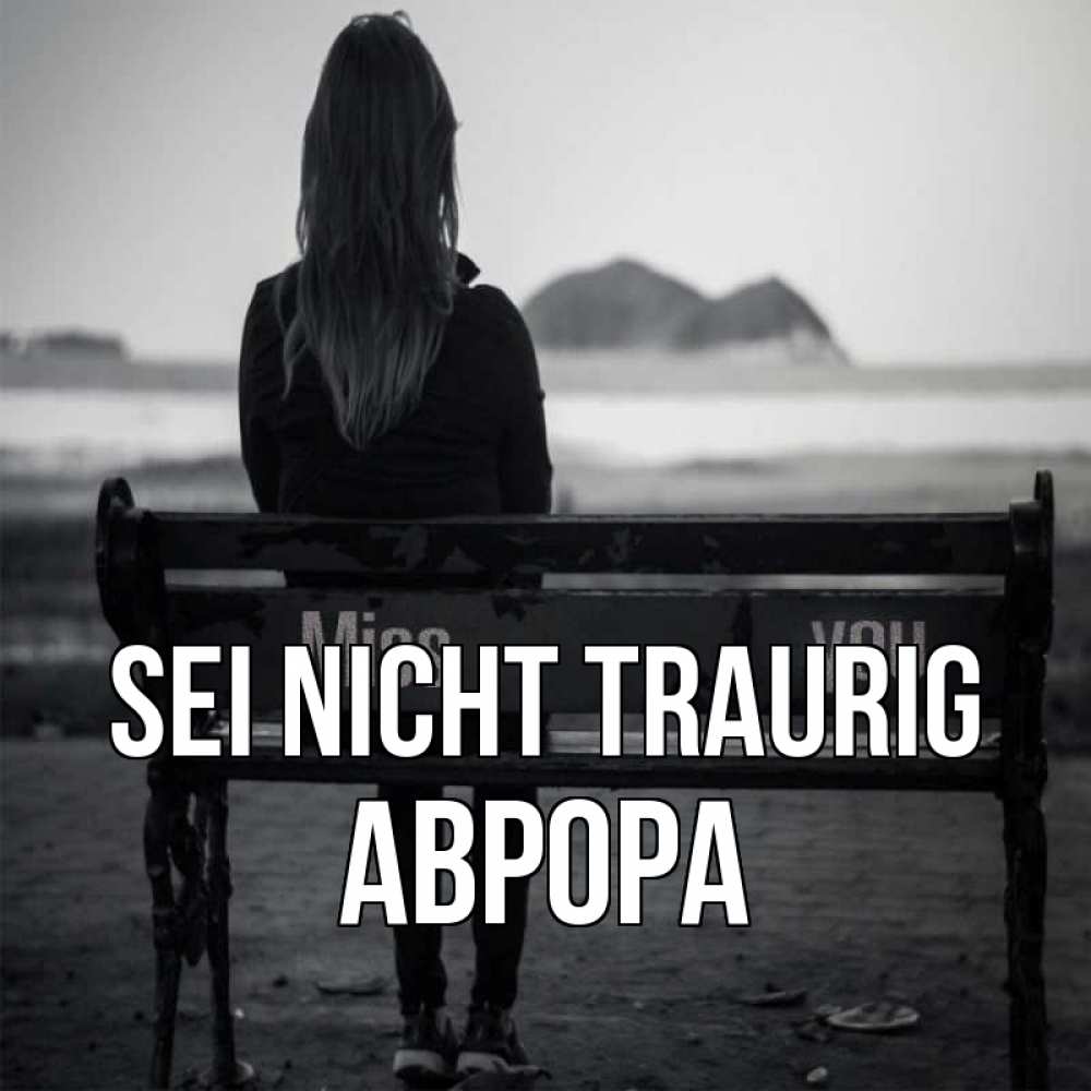 Открытка на каждый день с именем, Аврора Sei nicht traurig смотрит на скалы Прикольная открытка с пожеланием онлайн скачать бесплатно 