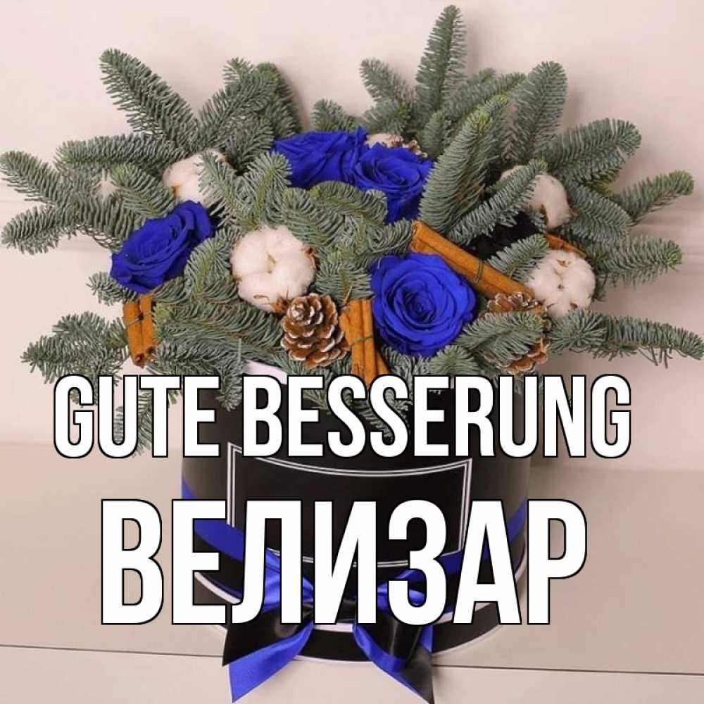 Открытка на каждый день с именем, Велизар Gute Besserung короче кто то загрузил эти шишки Прикольная открытка с пожеланием онлайн скачать бесплатно 