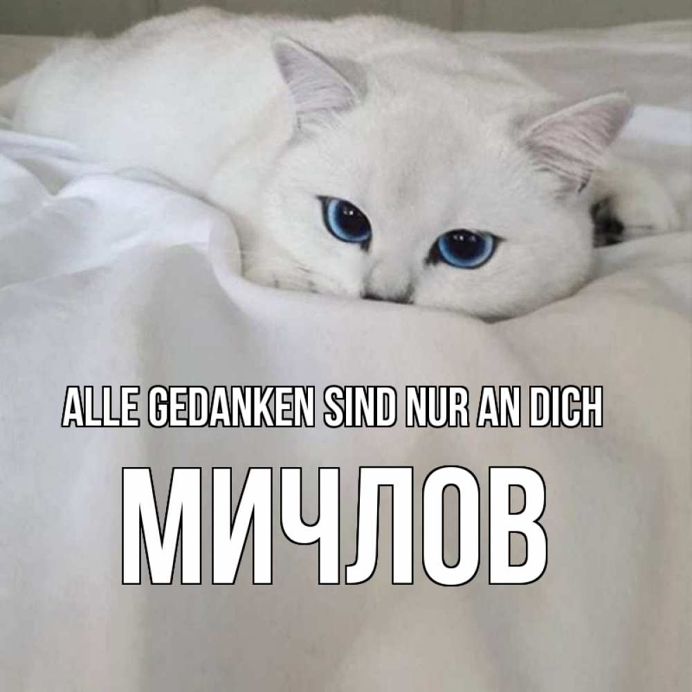 Открытка на каждый день с именем, Мичлов Alle Gedanken sind nur an dich я очень по тебе скучаю и тоскую Прикольная открытка с пожеланием онлайн скачать бесплатно 