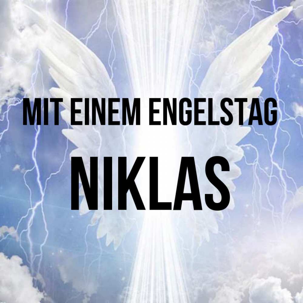 на немецком с именем, Niklas, Mit einem Engelstag