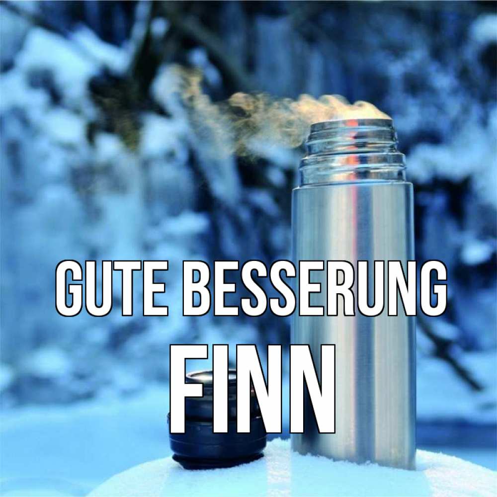 Открытка на каждый день с именем, Finn Gute Besserung лечитесь не болейте Прикольная открытка с пожеланием онлайн скачать бесплатно 