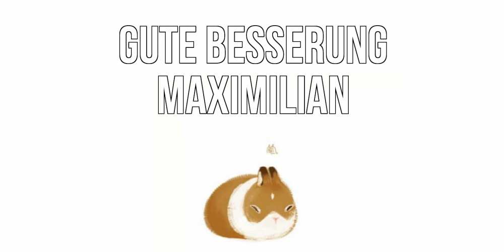 Открытка на каждый день с именем, Maximilian Gute Besserung морская свинка на открытке с пожеланиями не болеть Прикольная открытка с пожеланием онлайн скачать бесплатно 