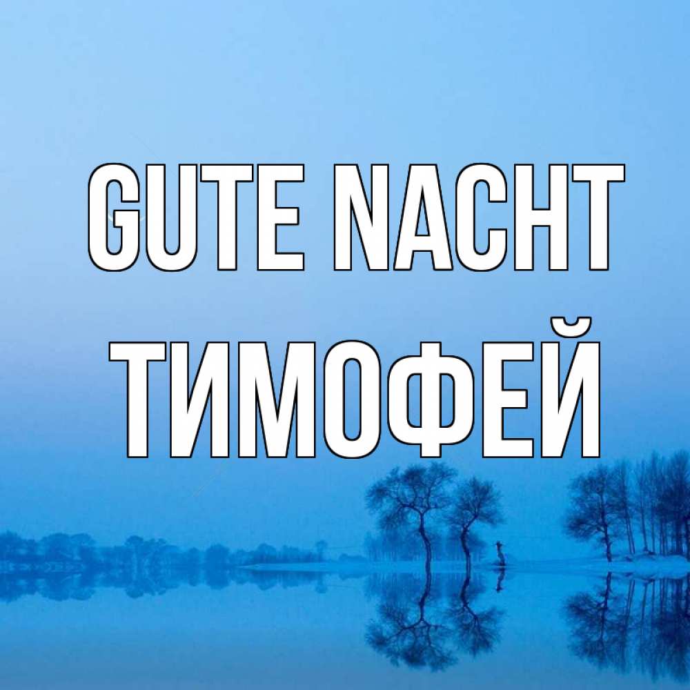 Открытка на каждый день с именем, Тимофей Gute Nacht весна Прикольная открытка с пожеланием онлайн скачать бесплатно 