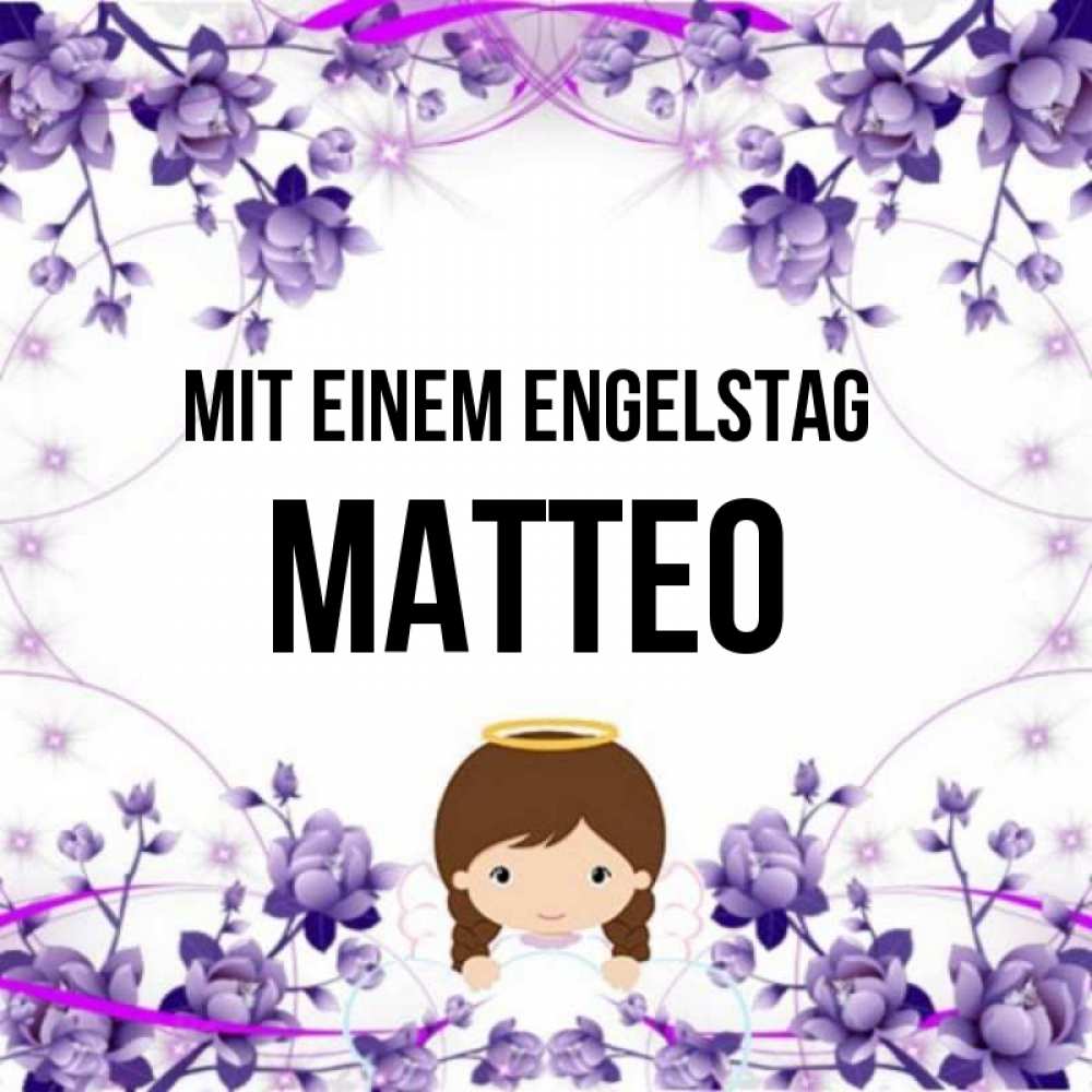 Картинка Mit einem Engelstag, Matteo