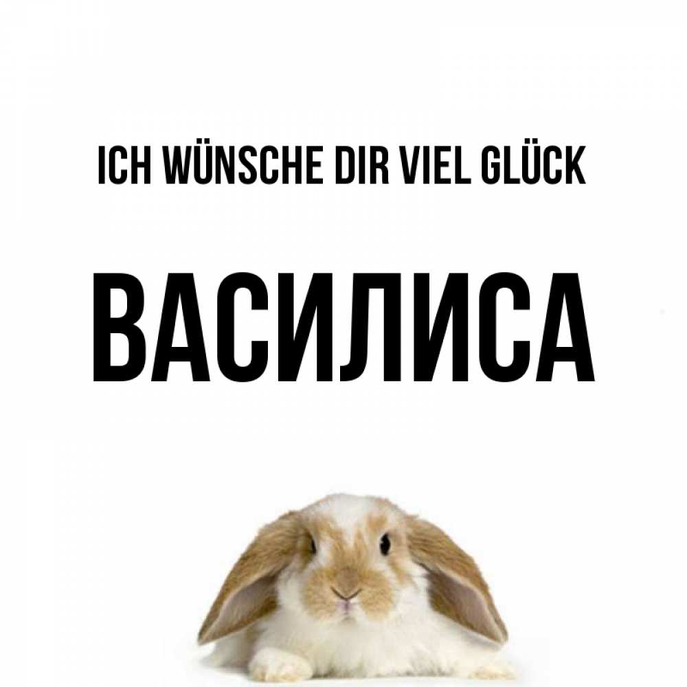 Открытка на каждый день с именем, Василиса Ich wünsche dir viel Glück открытки с произвольным текстом который можно вставить в открытку и создать ее самостоятельно бесплатно онлайн Прикольная открытка с пожеланием онлайн скачать бесплатно 