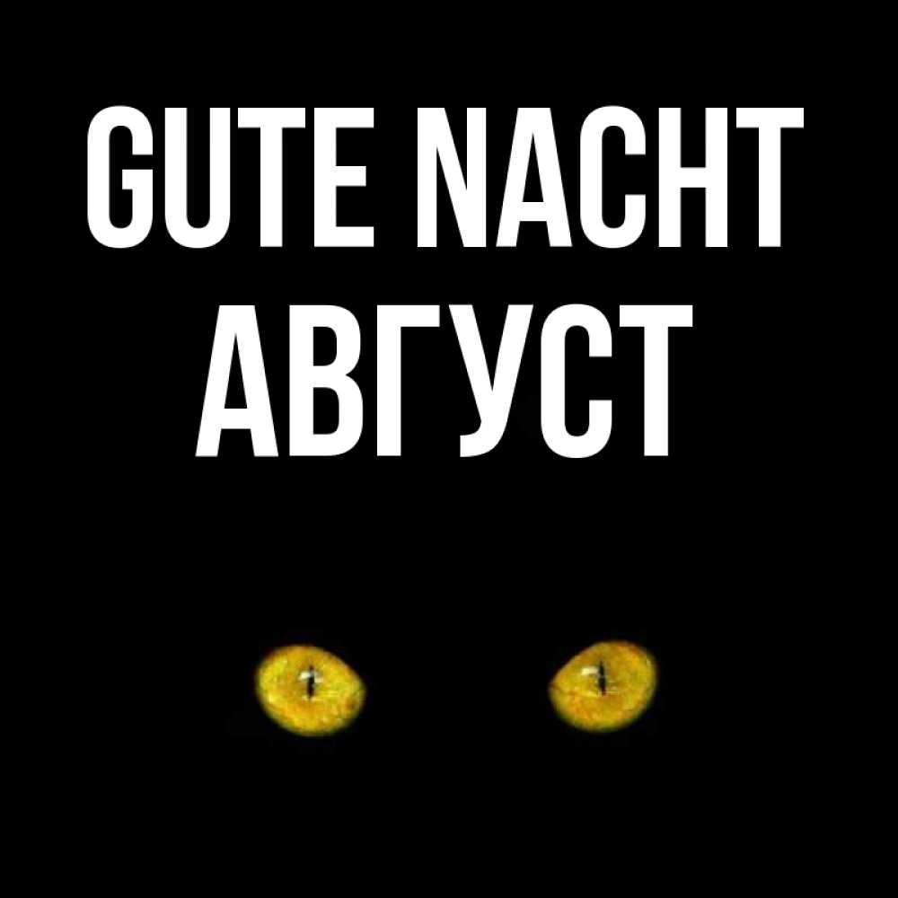 Открытка на каждый день с именем, Август Gute Nacht сладких снов бесстрашный мой дружочек Прикольная открытка с пожеланием онлайн скачать бесплатно 