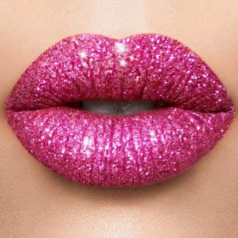 Открытка поцелуй помада с блестками поцелуй с подписью для парня Ich küsse dich 