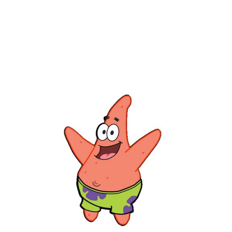 Открытка Патрик из спанч Боба  желает тебе хорошей дороги  Gute Reise 