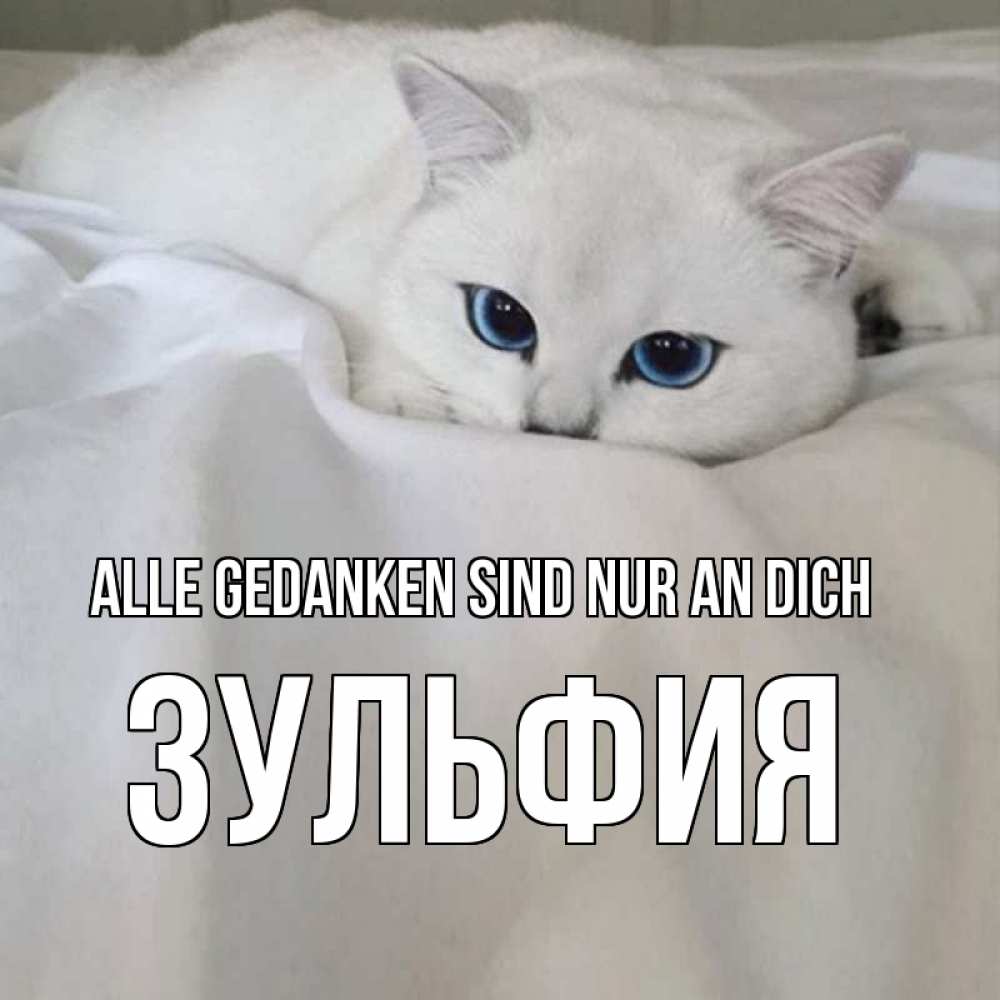 Открытка на каждый день с именем, Зульфия Alle Gedanken sind nur an dich я очень по тебе скучаю и тоскую Прикольная открытка с пожеланием онлайн скачать бесплатно 