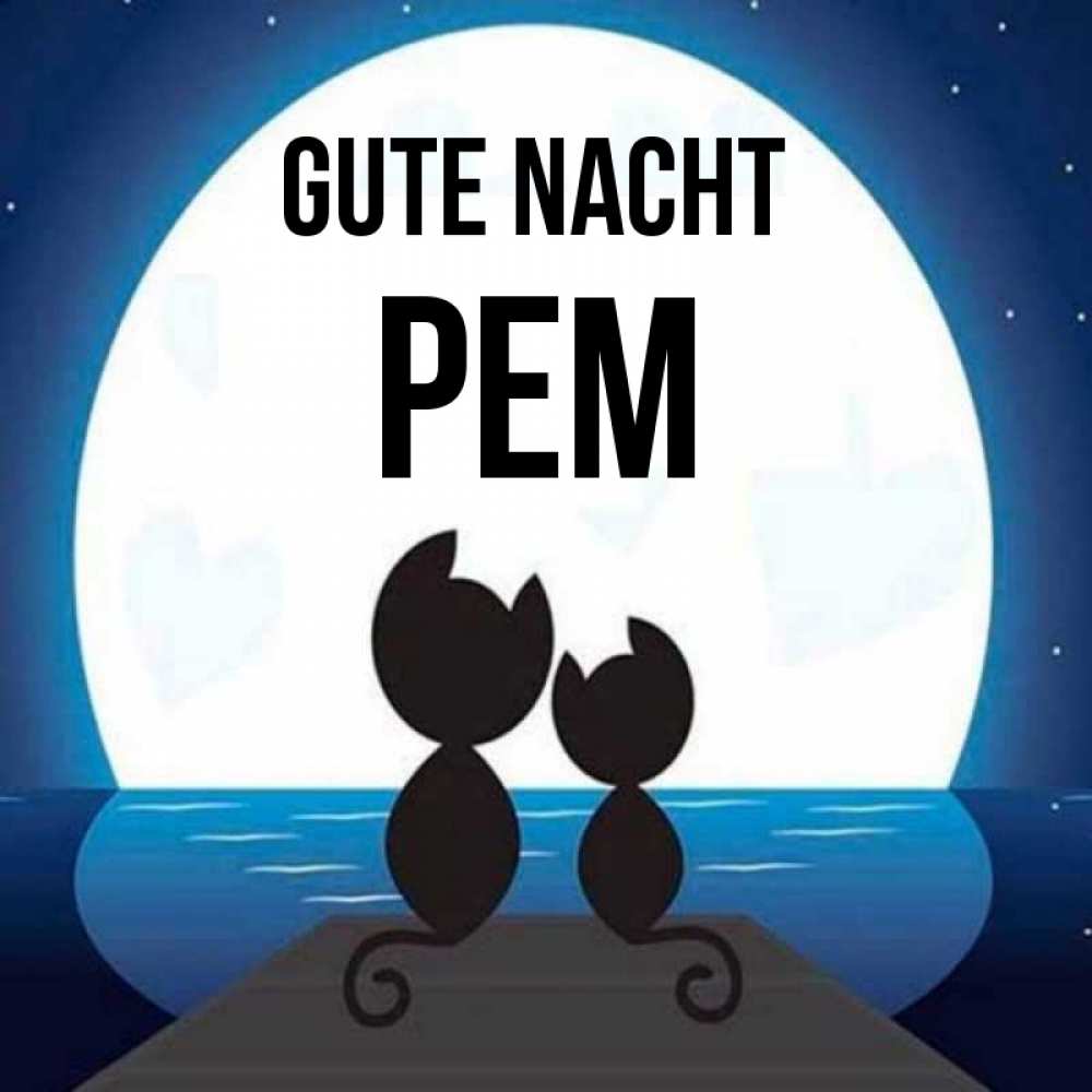 Открытка на каждый день с именем, Рем Gute Nacht луна море мост Прикольная открытка с пожеланием онлайн скачать бесплатно 