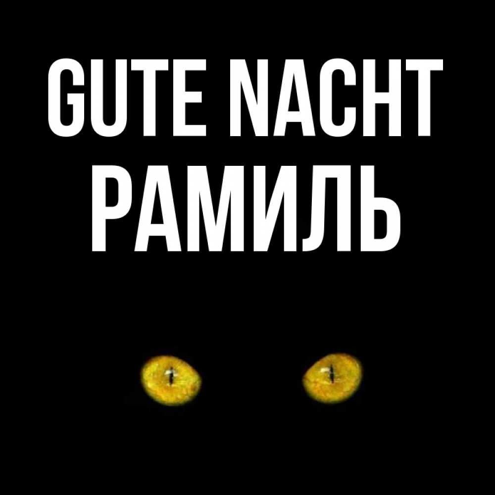 Открытка на каждый день с именем, Рамиль Gute Nacht сладких снов бесстрашный мой дружочек Прикольная открытка с пожеланием онлайн скачать бесплатно 