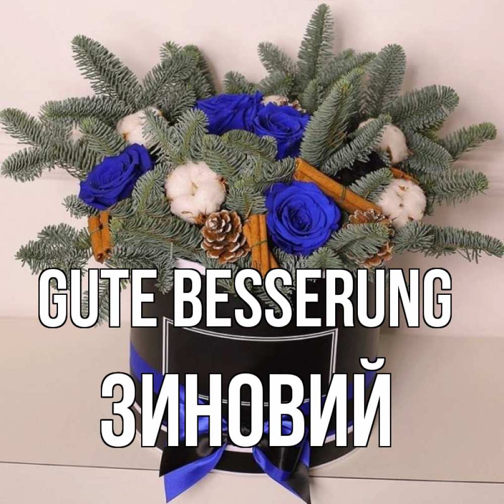 Открытка на каждый день с именем, Зиновий Gute Besserung короче кто то загрузил эти шишки Прикольная открытка с пожеланием онлайн скачать бесплатно 