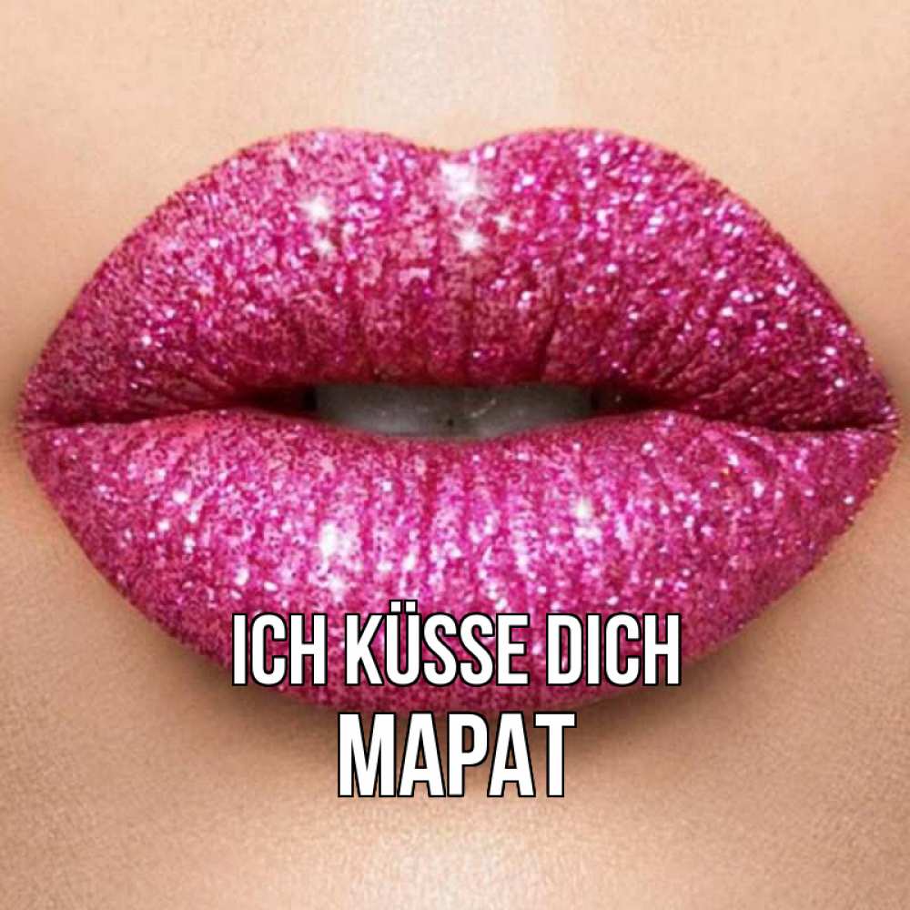 Открытка на каждый день с именем, Марат Ich küsse dich поцелуй с подписью для парня Прикольная открытка с пожеланием онлайн скачать бесплатно 