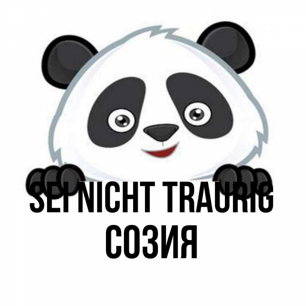 Открытка на каждый день с именем, Созия Sei nicht traurig не надо печалиться Прикольная открытка с пожеланием онлайн скачать бесплатно 