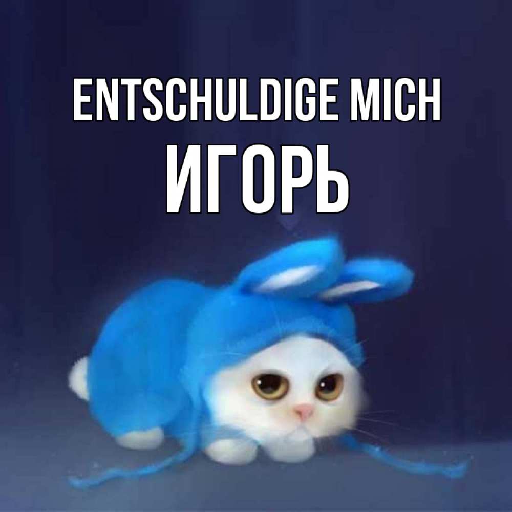 Открытка на каждый день с именем, Игорь Entschuldige mich невинный котозай просит прощения Прикольная открытка с пожеланием онлайн скачать бесплатно 