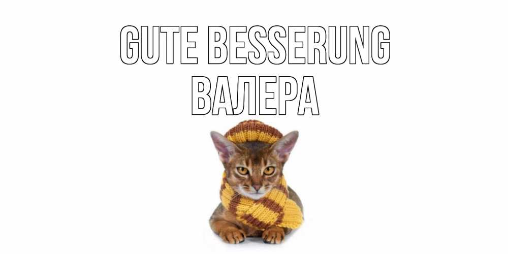 Открытка на каждый день с именем, Валера Gute Besserung родные не болейте Прикольная открытка с пожеланием онлайн скачать бесплатно 
