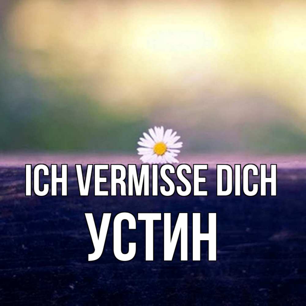 Открытка на каждый день с именем, Устин Ich vermisse dich приходи в гости Прикольная открытка с пожеланием онлайн скачать бесплатно 