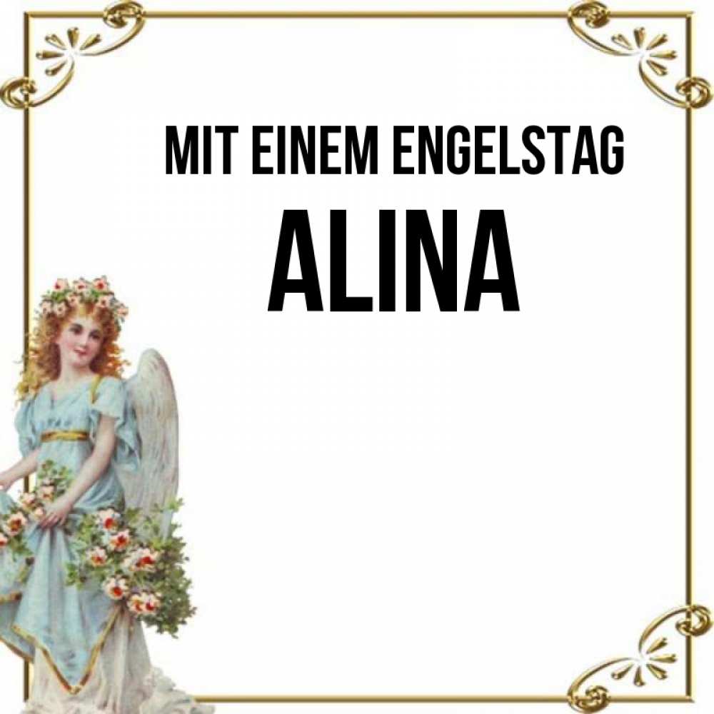 Картинка Mit einem Engelstag, Alina