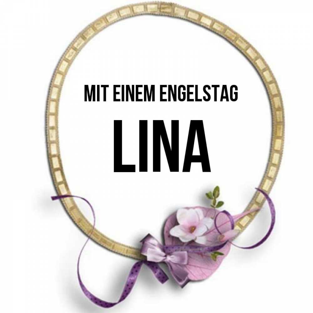 Картинка Mit einem Engelstag, Lina