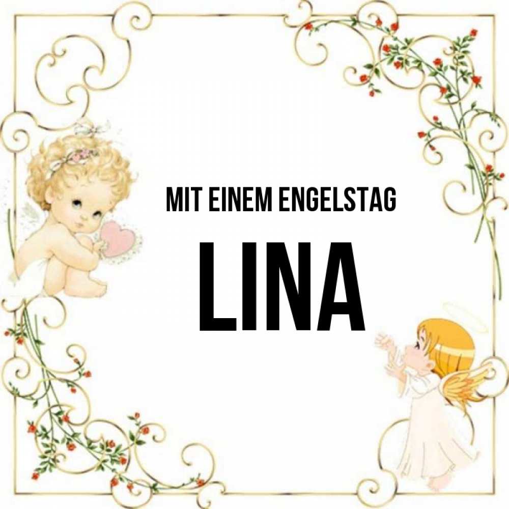 Картинка Mit einem Engelstag, Lina