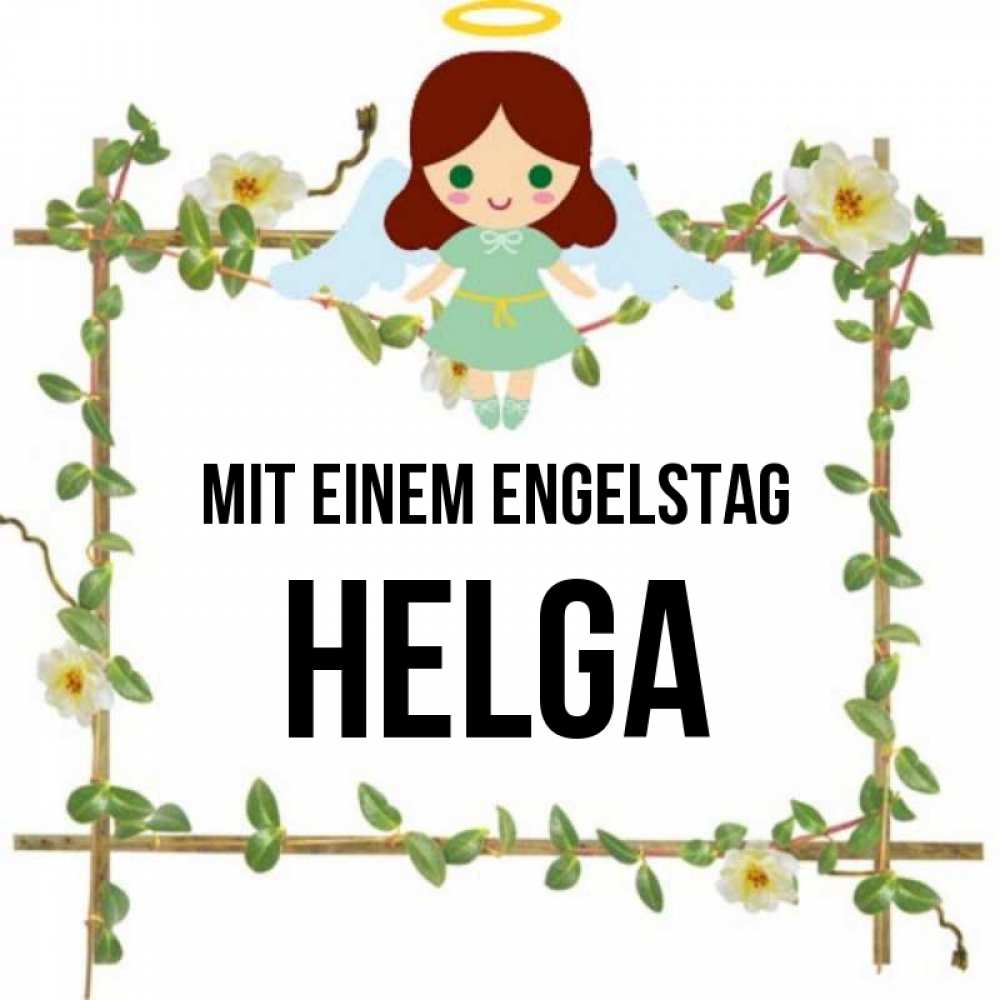Картинка Mit einem Engelstag, Helga