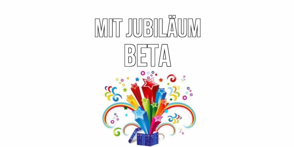 Открытка на каждый день с именем, Вета Mit Jubiläum Коробка,радуга,звезды Прикольная открытка с пожеланием онлайн скачать бесплатно 