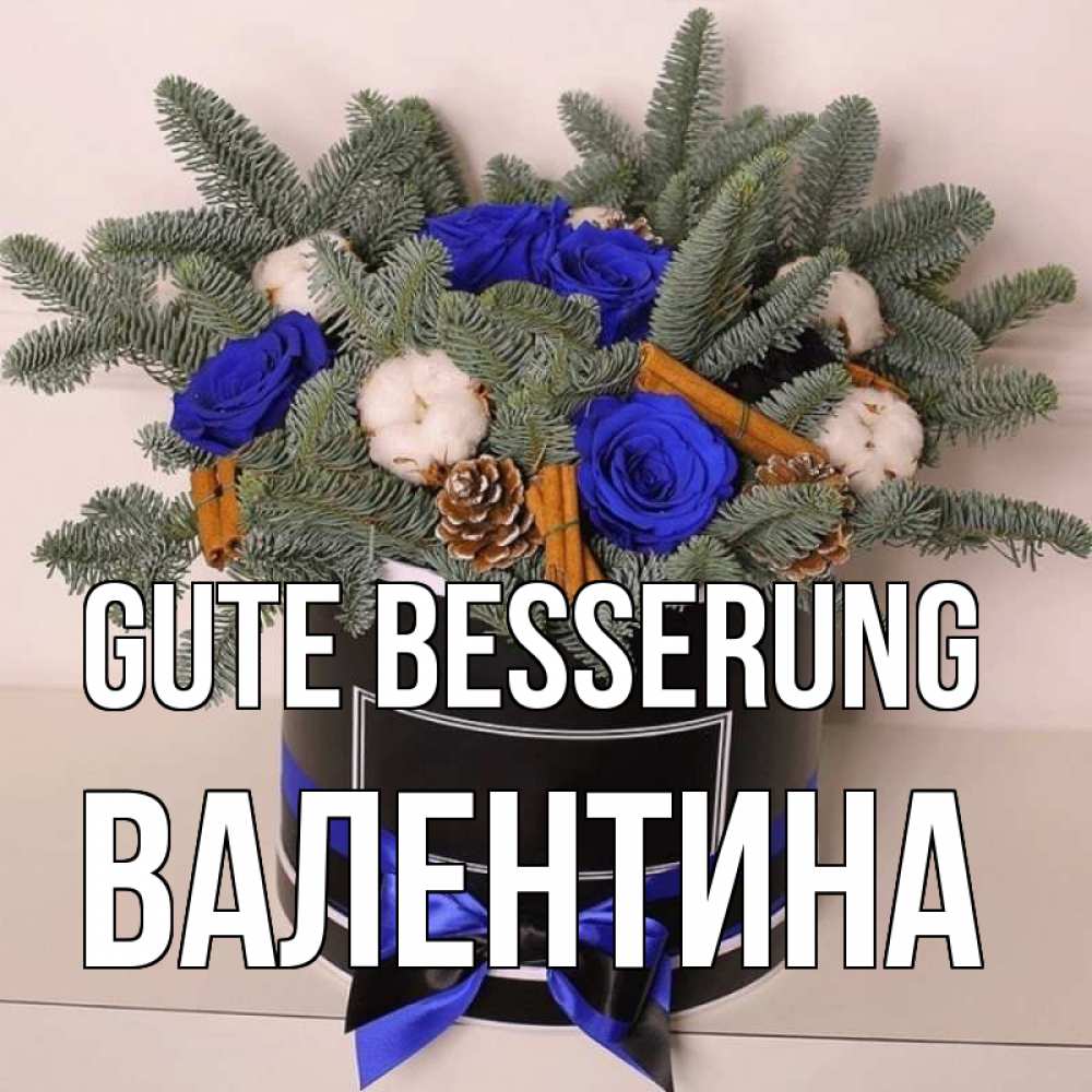 Открытка на каждый день с именем, Валентина Gute Besserung короче кто то загрузил эти шишки Прикольная открытка с пожеланием онлайн скачать бесплатно 