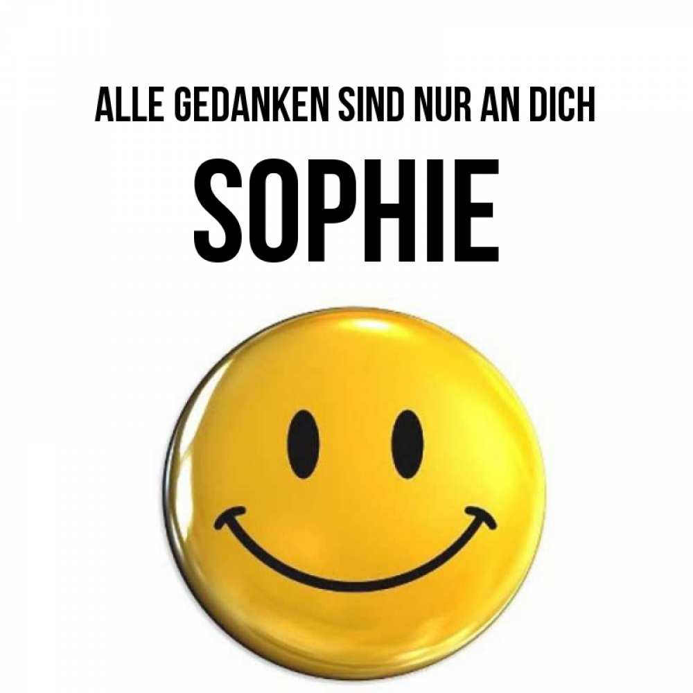Картинка Alle Gedanken sind nur an dich, Sophie