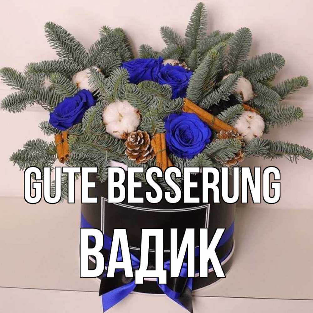 Открытка на каждый день с именем, Вадик Gute Besserung короче кто то загрузил эти шишки Прикольная открытка с пожеланием онлайн скачать бесплатно 