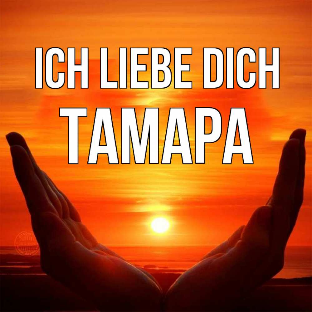 Открытка на каждый день с именем, Тамара Ich liebe dich в руках Прикольная открытка с пожеланием онлайн скачать бесплатно 