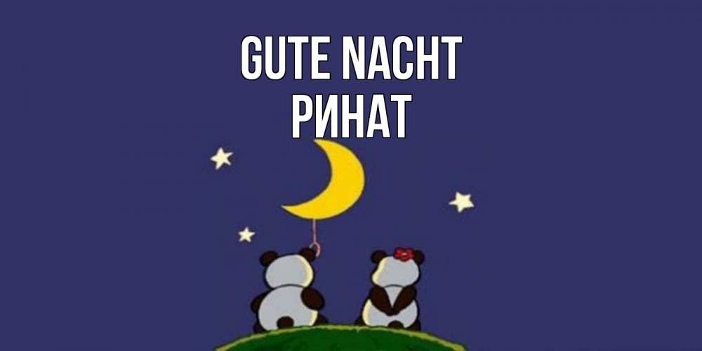 Открытка на каждый день с именем, Ринат Gute Nacht открытка с пожеланиями хорошо выспаться Прикольная открытка с пожеланием онлайн скачать бесплатно 