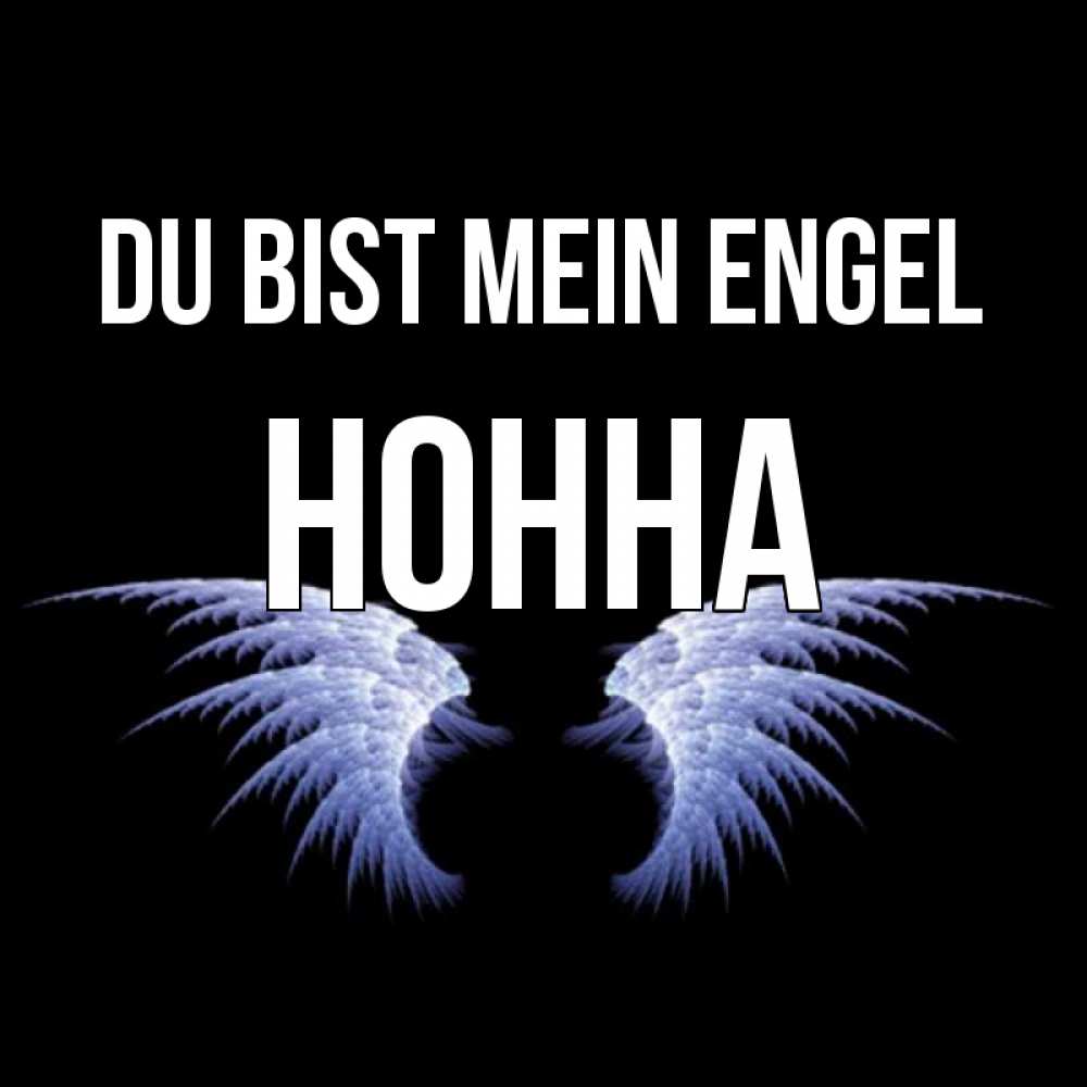 Открытка на каждый день с именем, Нонна Du bist mein Engel ангельские крылья на черном фоне Прикольная открытка с пожеланием онлайн скачать бесплатно 