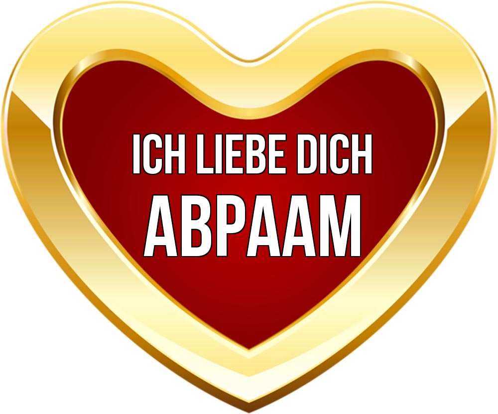 Открытка на каждый день с именем, Авраам Ich liebe dich из краски Прикольная открытка с пожеланием онлайн скачать бесплатно 