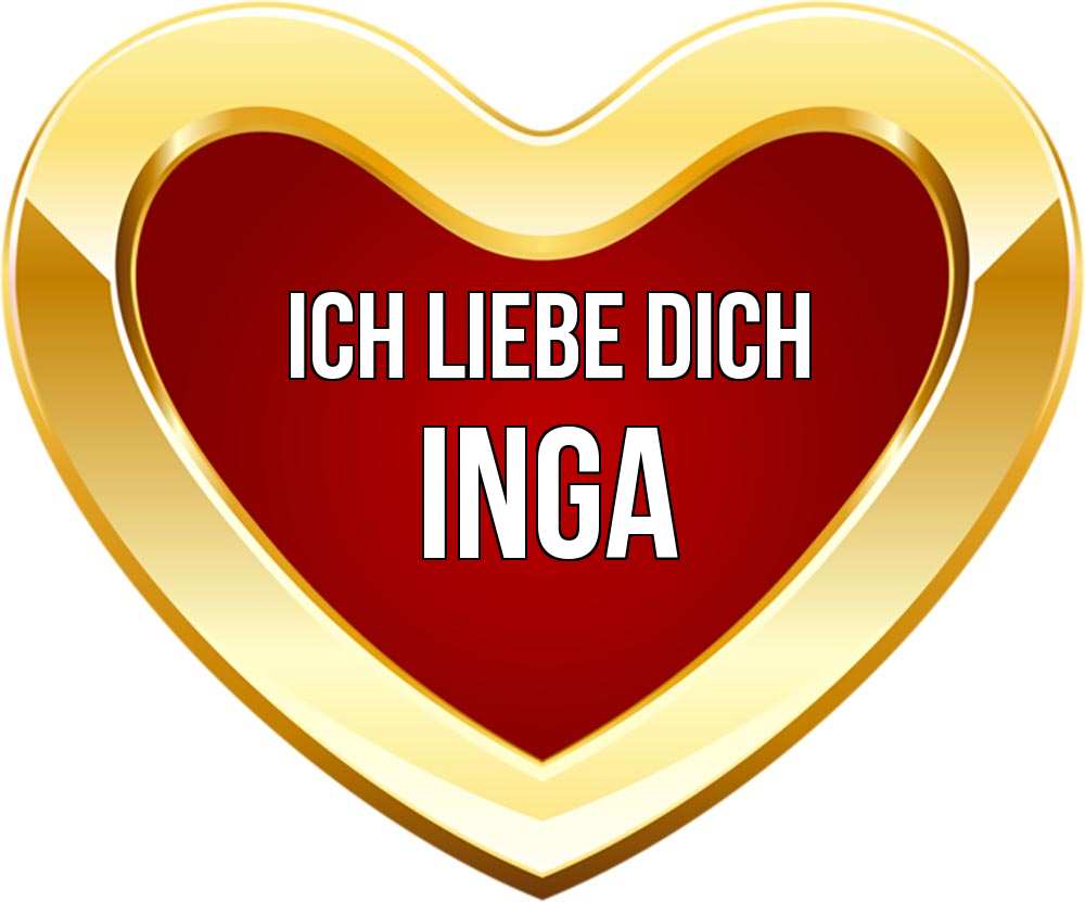 Открытка на каждый день с именем, Inga Ich liebe dich из краски Прикольная открытка с пожеланием онлайн скачать бесплатно 