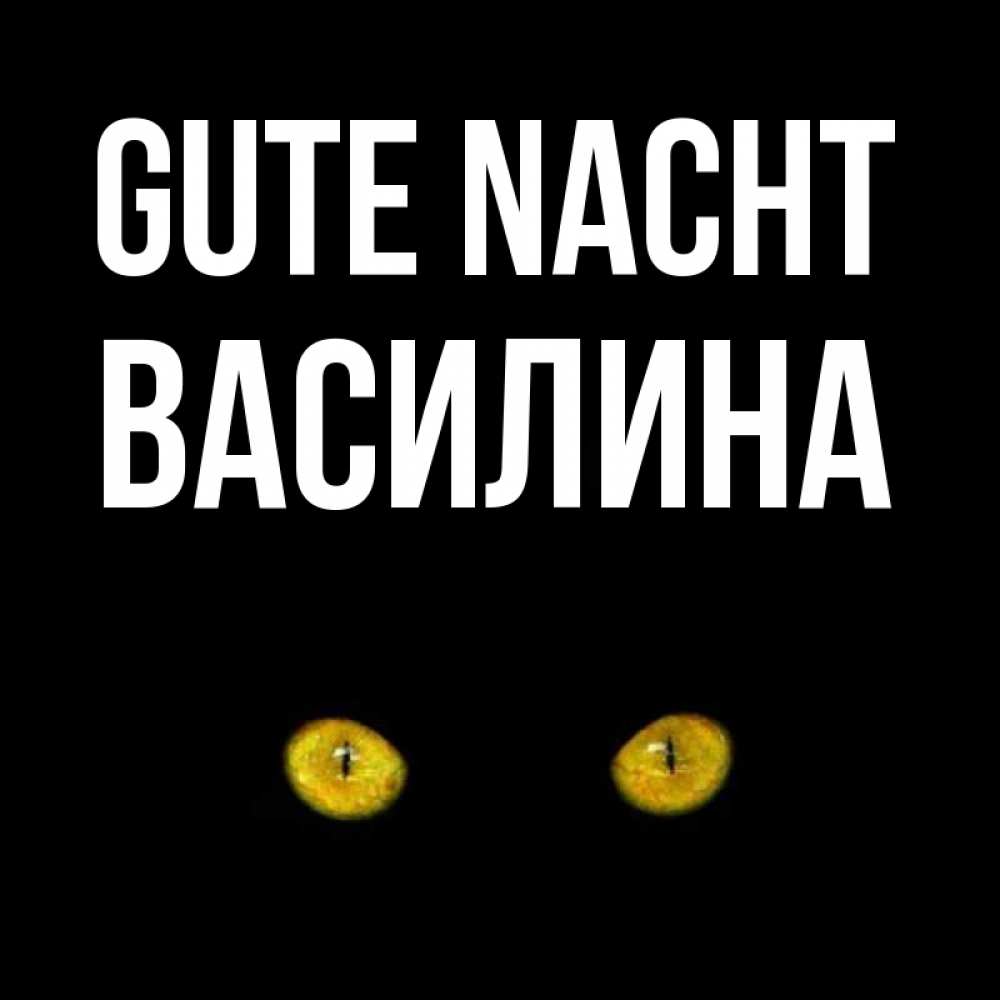 Открытка на каждый день с именем, Василина Gute Nacht сладких снов бесстрашный мой дружочек Прикольная открытка с пожеланием онлайн скачать бесплатно 