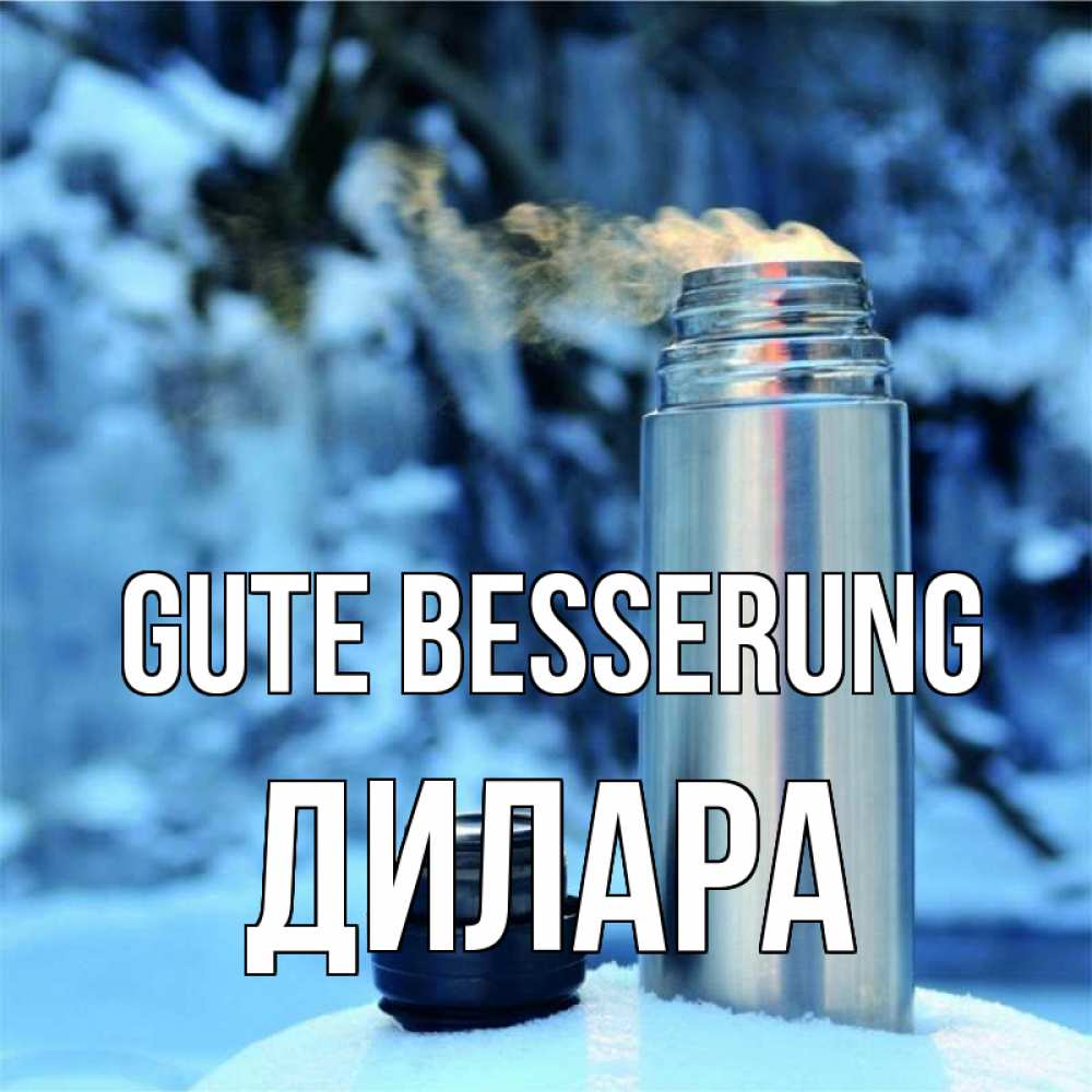 Открытка на каждый день с именем, Дилара Gute Besserung лечитесь не болейте Прикольная открытка с пожеланием онлайн скачать бесплатно 