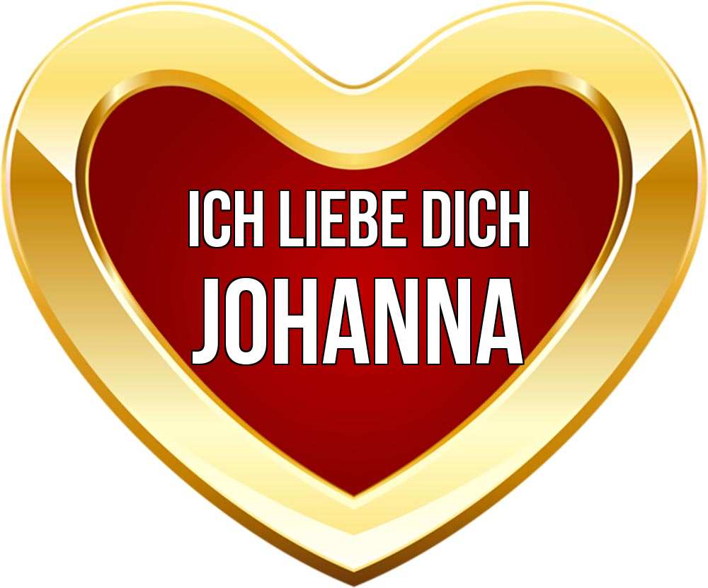 Открытка на каждый день с именем, Johanna Ich liebe dich из краски Прикольная открытка с пожеланием онлайн скачать бесплатно 