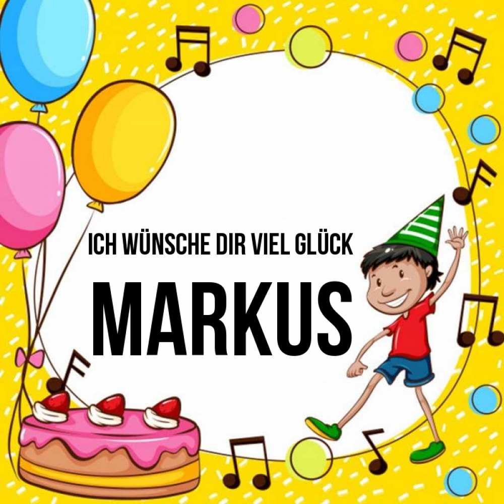 Открытка на каждый день с именем, Markus Ich wünsche dir viel Glück открытка 1 Прикольная открытка с пожеланием онлайн скачать бесплатно 