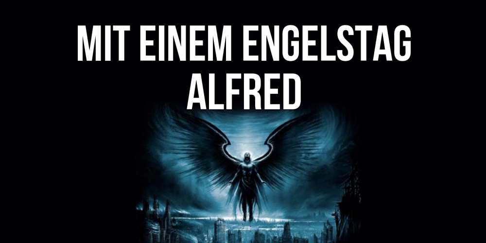 Открытка на каждый день с именем, Alfred Mit einem Engelstag ангел, день ангела Прикольная открытка с пожеланием онлайн скачать бесплатно 